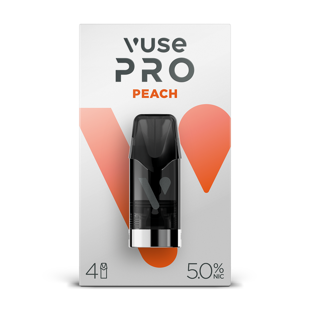 Vuse Pro Pod Peach  5% 4-pod Product Filter Image