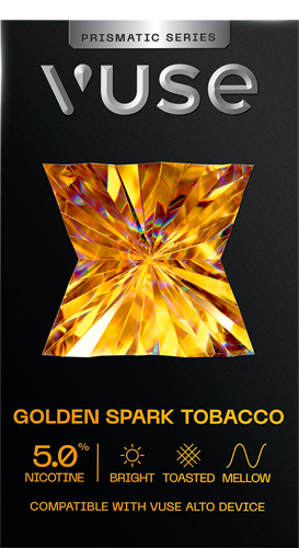 Vuse Alto Prismatic Series Golden Spark Tobacco 5% Product Filter Image