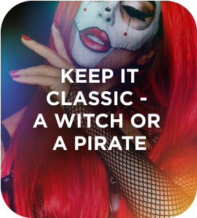 Keep it classic a witch or a pirate